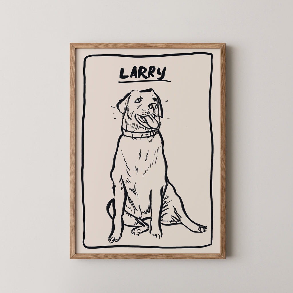 Line Custom Portrait in Black