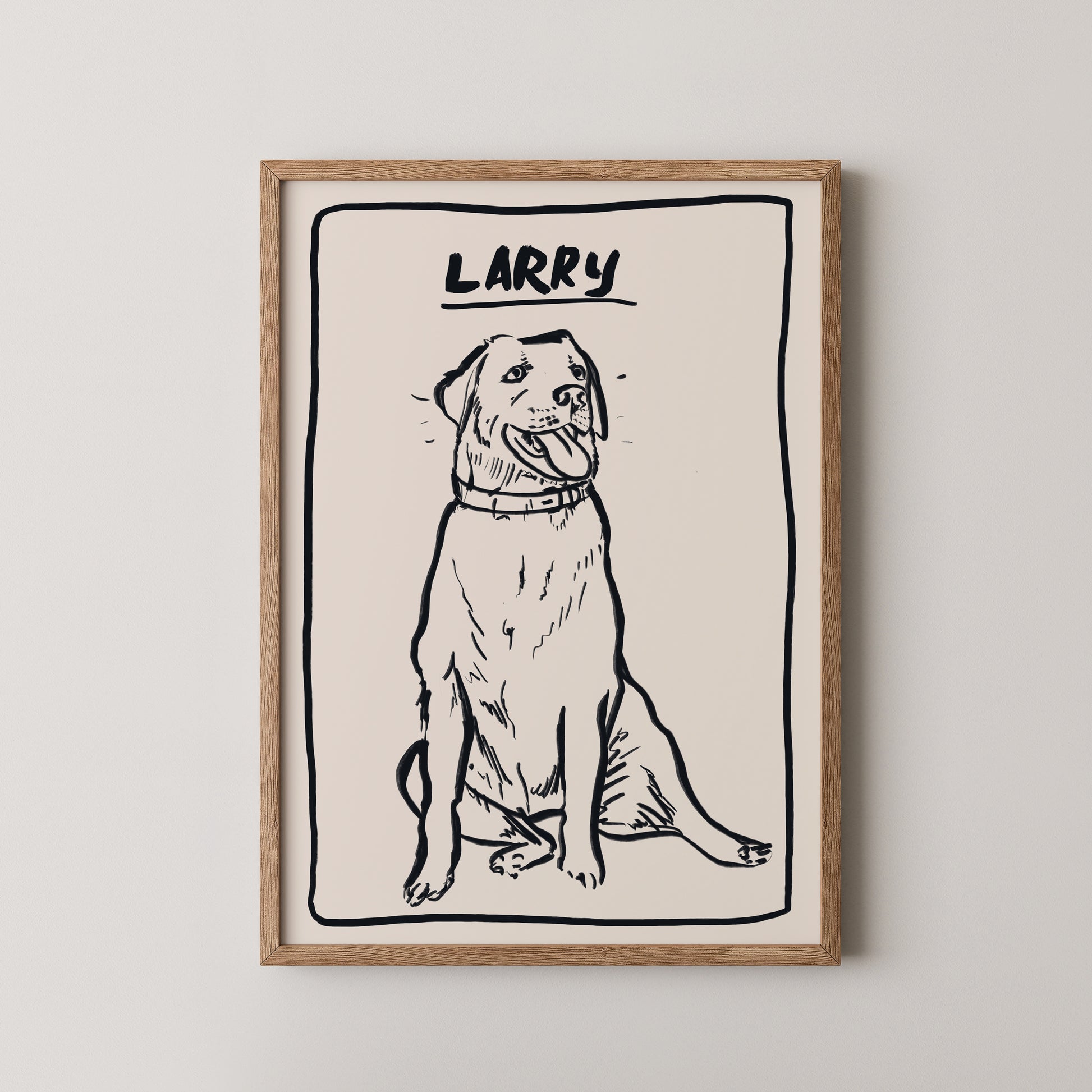 Line Custom Portrait in Black