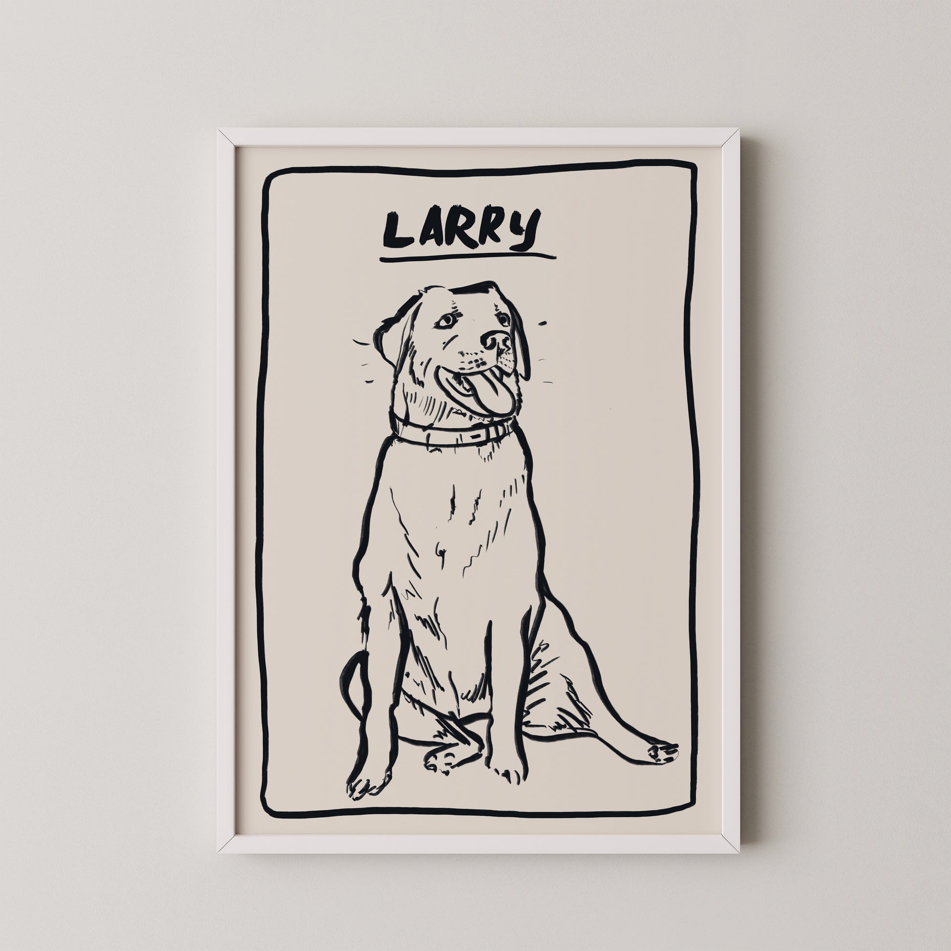 Line Custom Portrait in Black