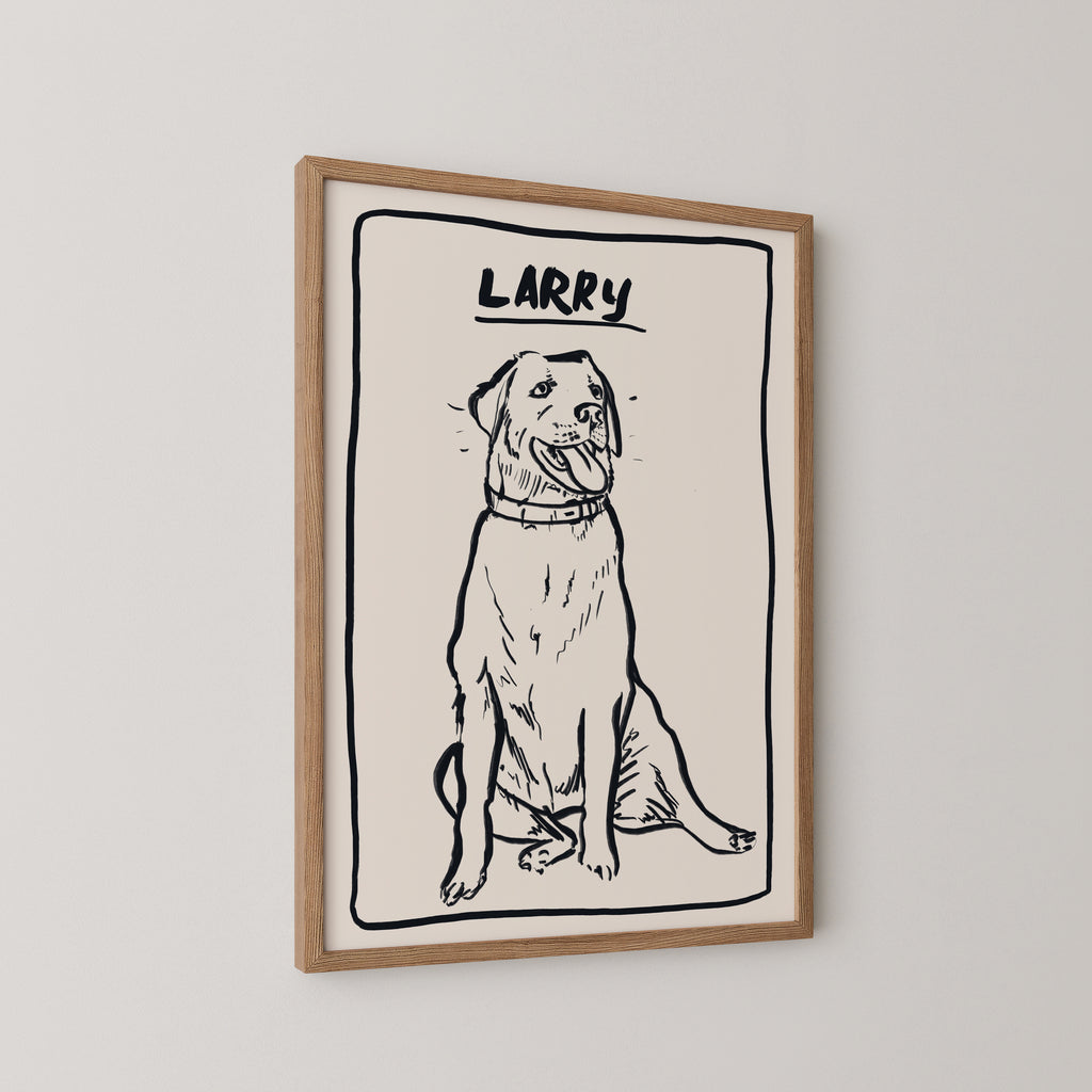 Line Custom Portrait in Black