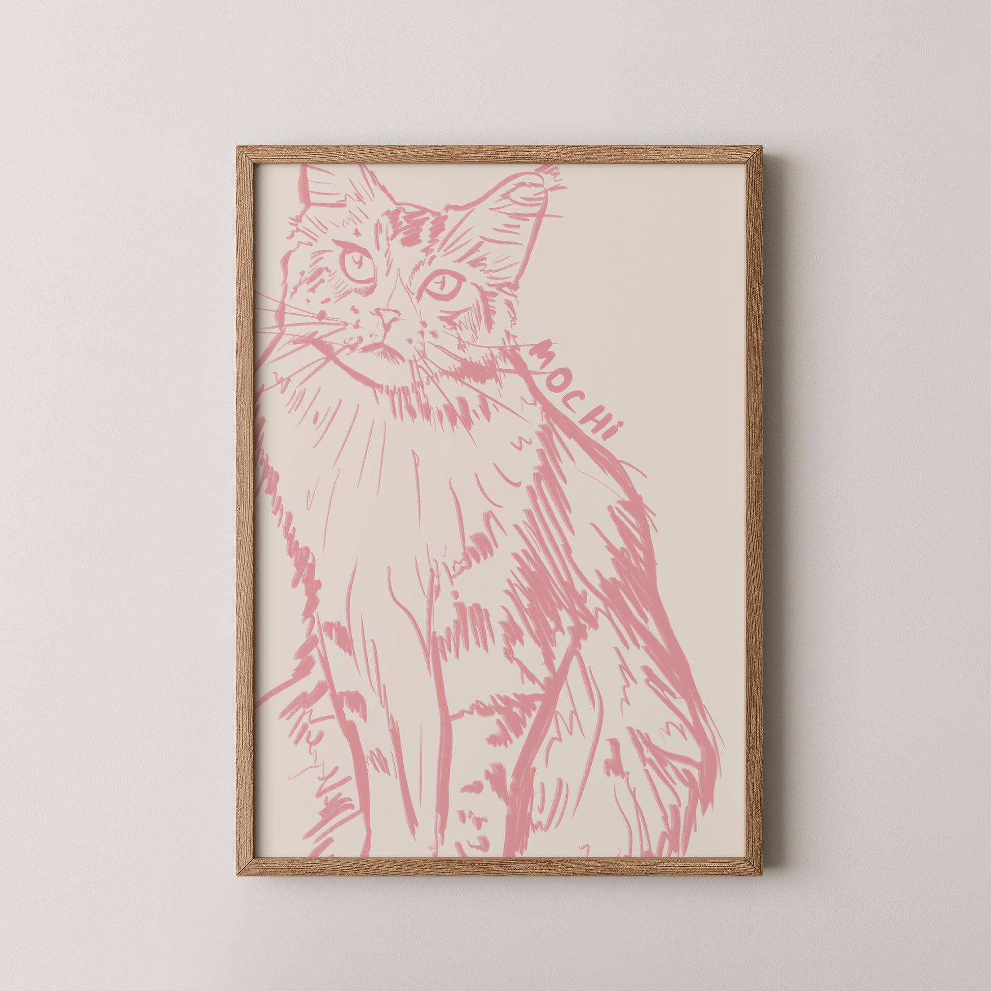 Cropped Custom Portrait in Pink