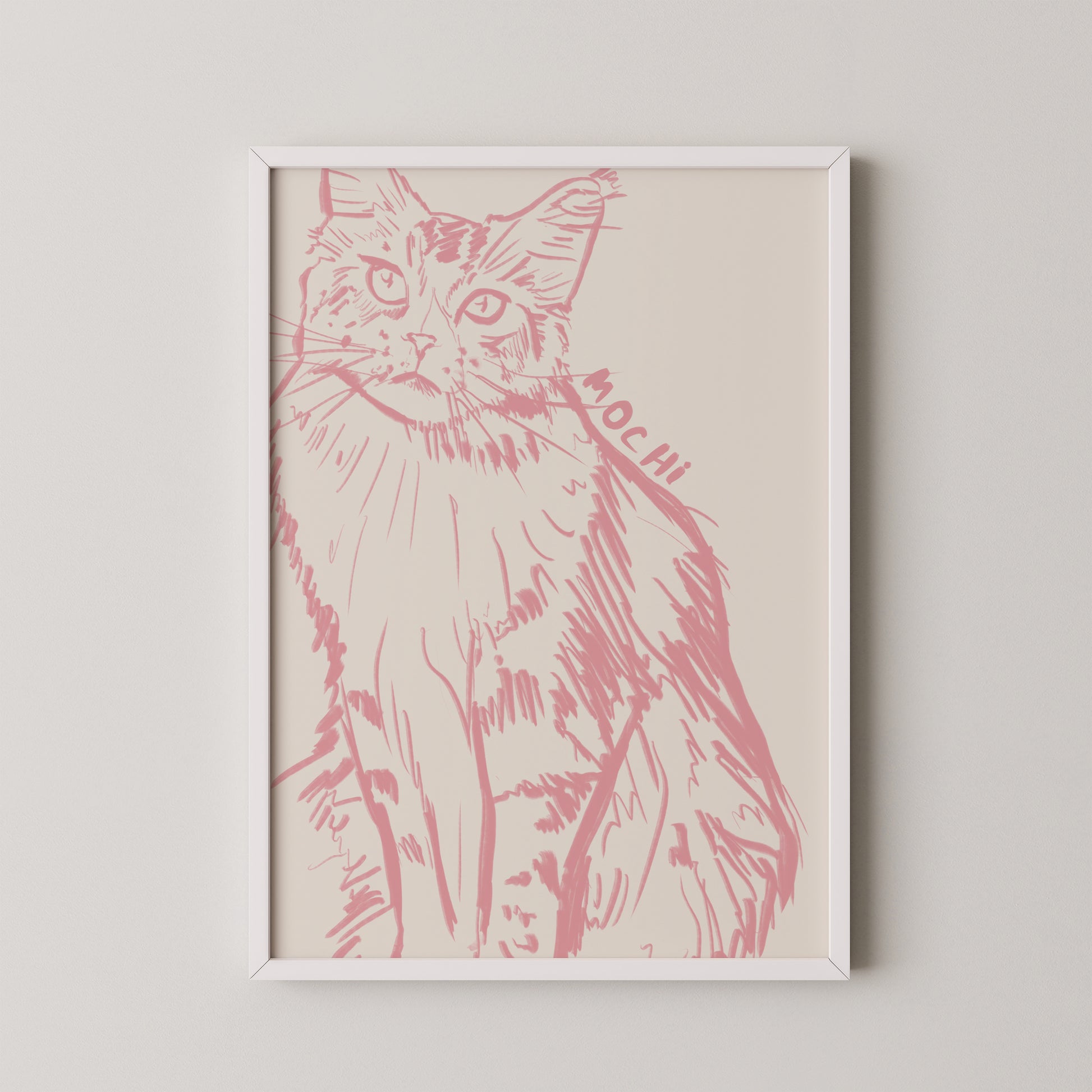 Cropped Custom Portrait in Pink