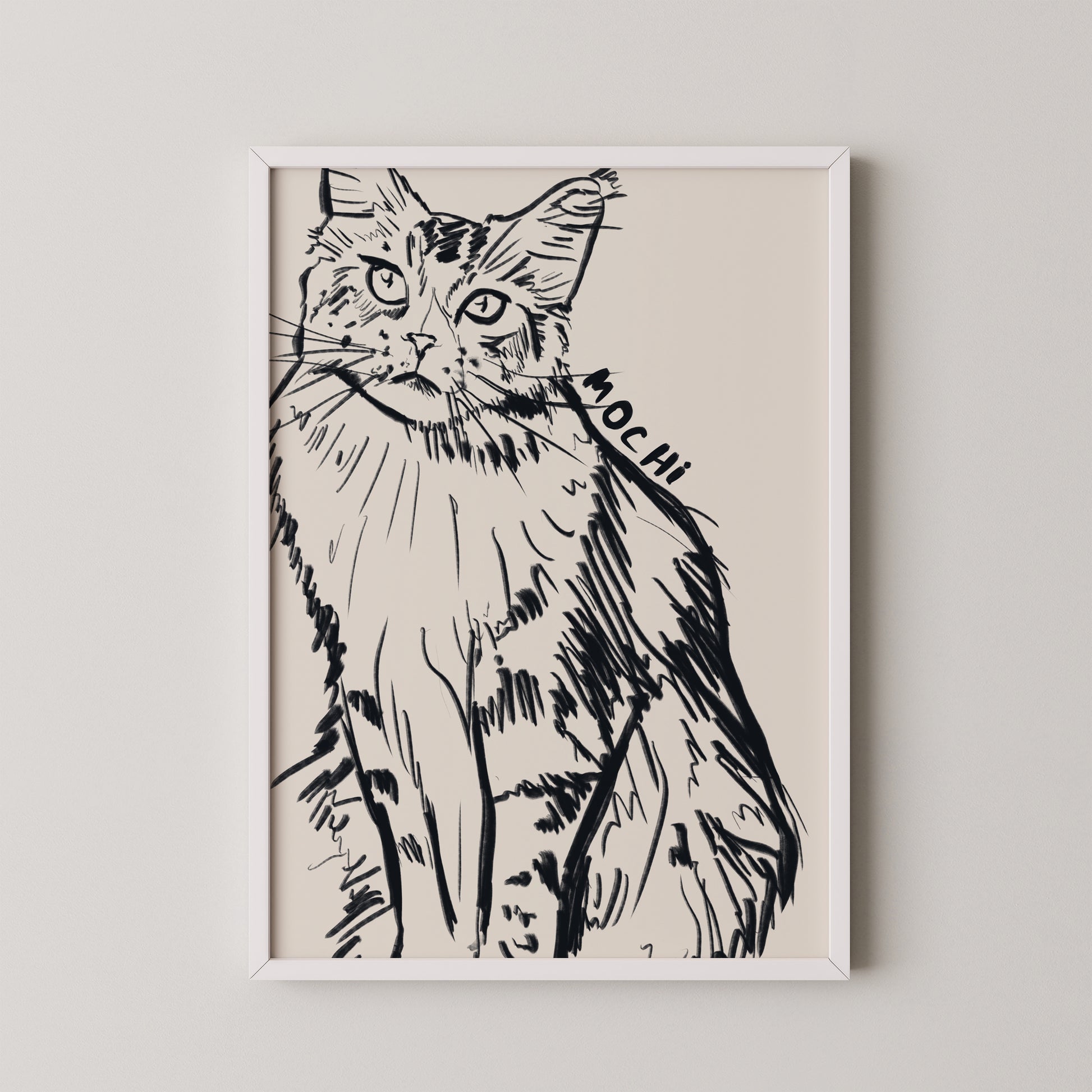 Cropped Custom Portrait in Black