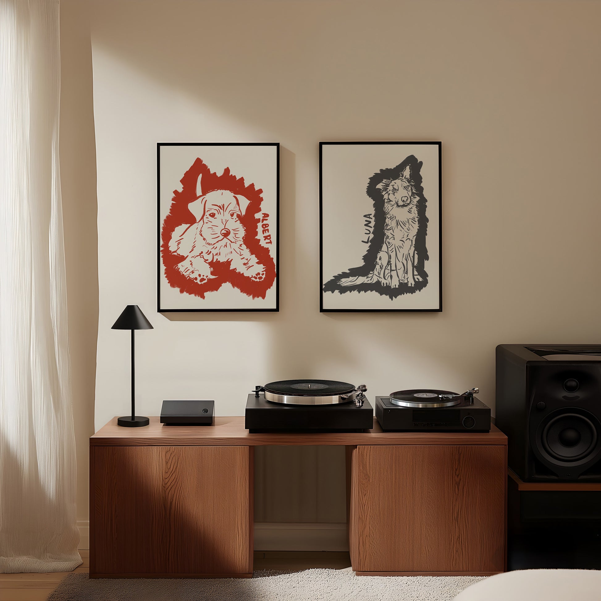 Halo Custom Portrait in Charcoal